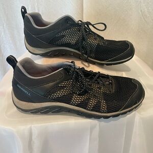 Merrell Black Mesh Athletic Shoes